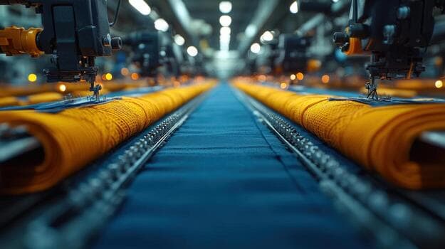 Modern manufacturing facility interior